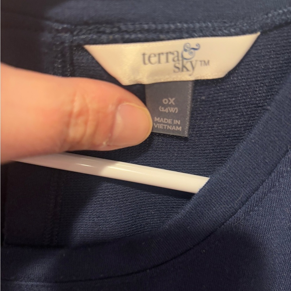 TERRA & SKY Blue Tunic Dress - Picture 10 of 12